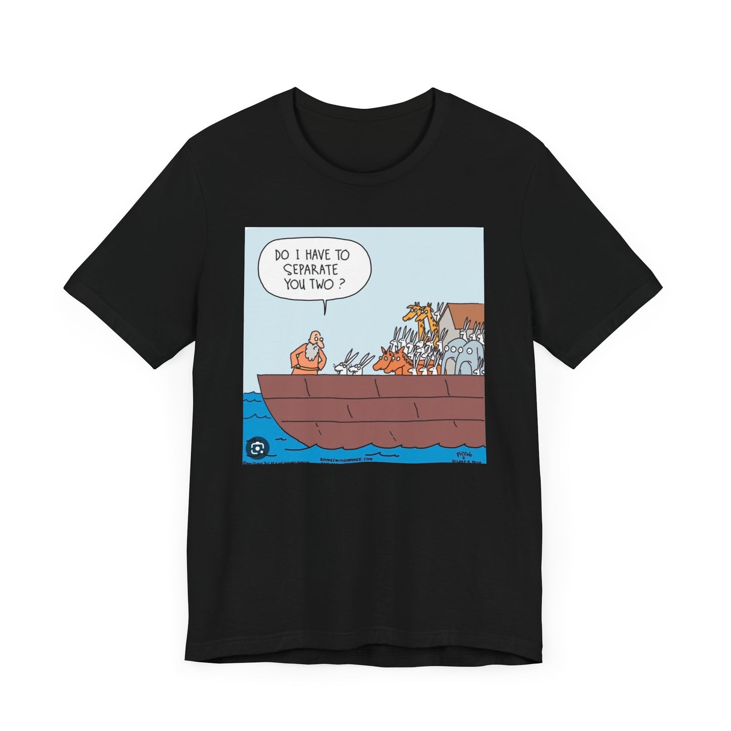 BIBLICAL NOAH & THE RABBITS - Unisex Jersey Short Sleeve Tee