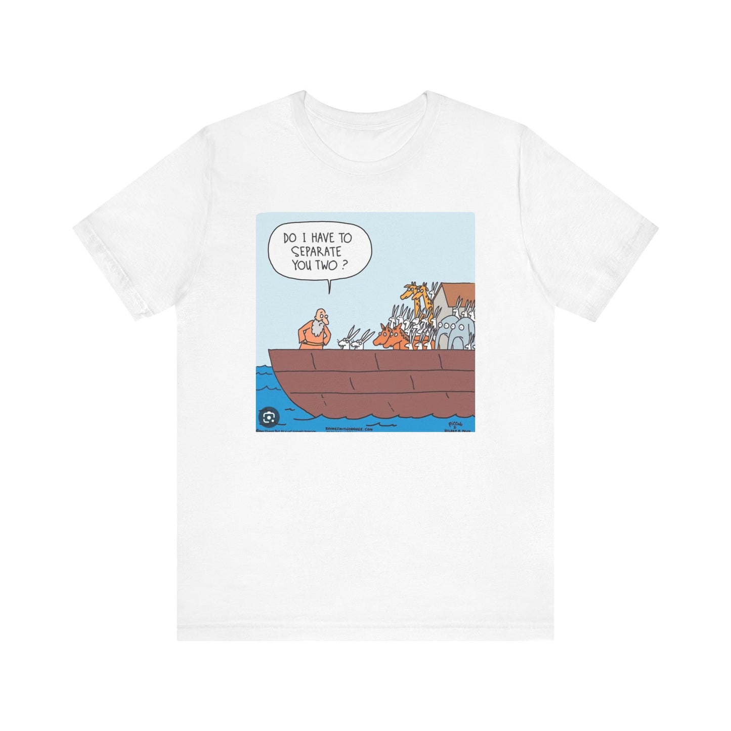 BIBLICAL NOAH & THE RABBITS - Unisex Jersey Short Sleeve Tee