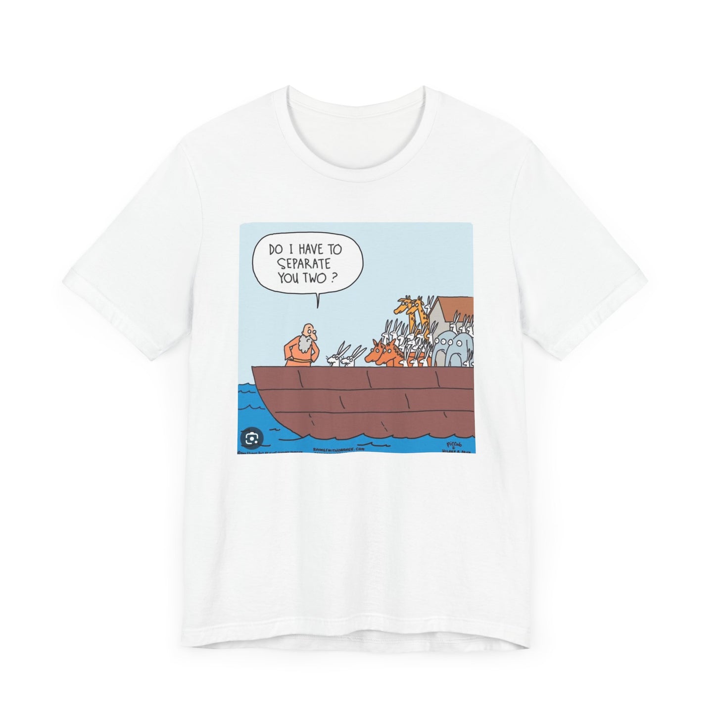 BIBLICAL NOAH & THE RABBITS - Unisex Jersey Short Sleeve Tee