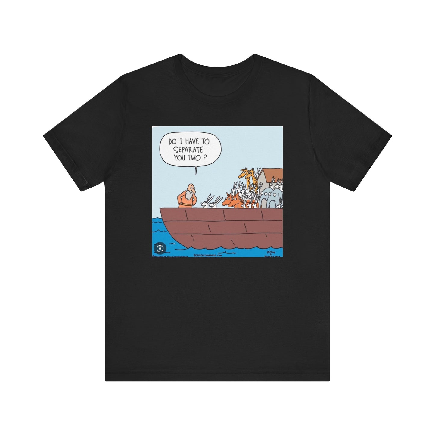BIBLICAL NOAH & THE RABBITS - Unisex Jersey Short Sleeve Tee