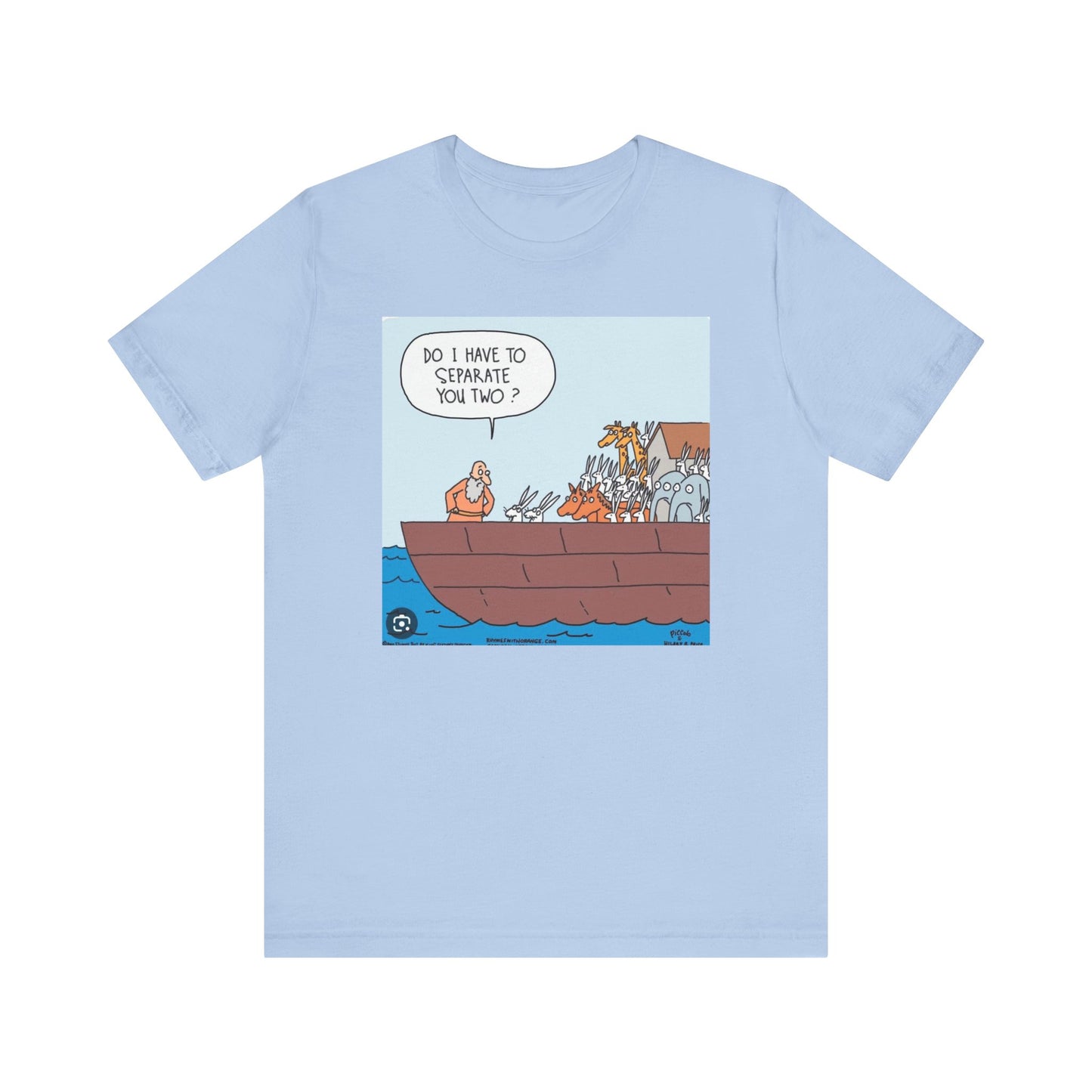 BIBLICAL NOAH & THE RABBITS - Unisex Jersey Short Sleeve Tee